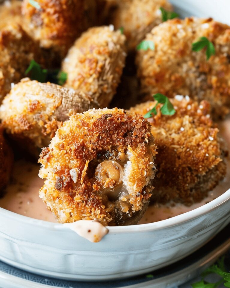 Golden Herbed Mushrooms Recipe