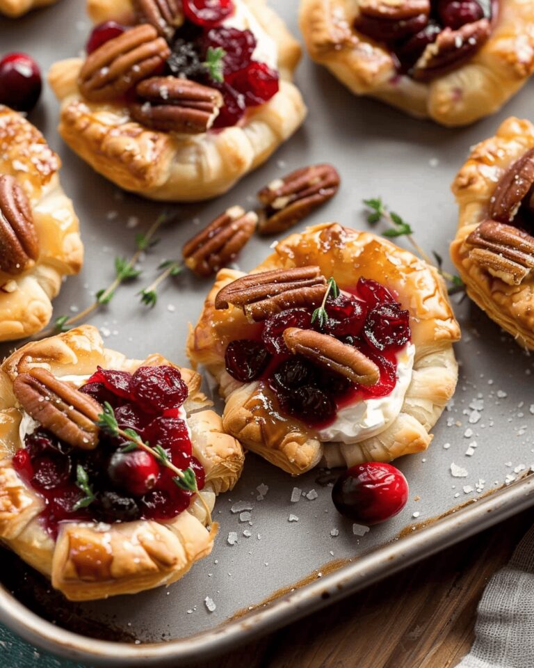 Cranberry Brie And Pecan Puff Pastry Cups Recipe