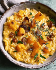 Velvety Butternut Squash Orzo Risotto Recipe