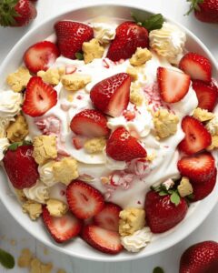 Sweet Strawberry Shortcake Cookie Salad Recipe