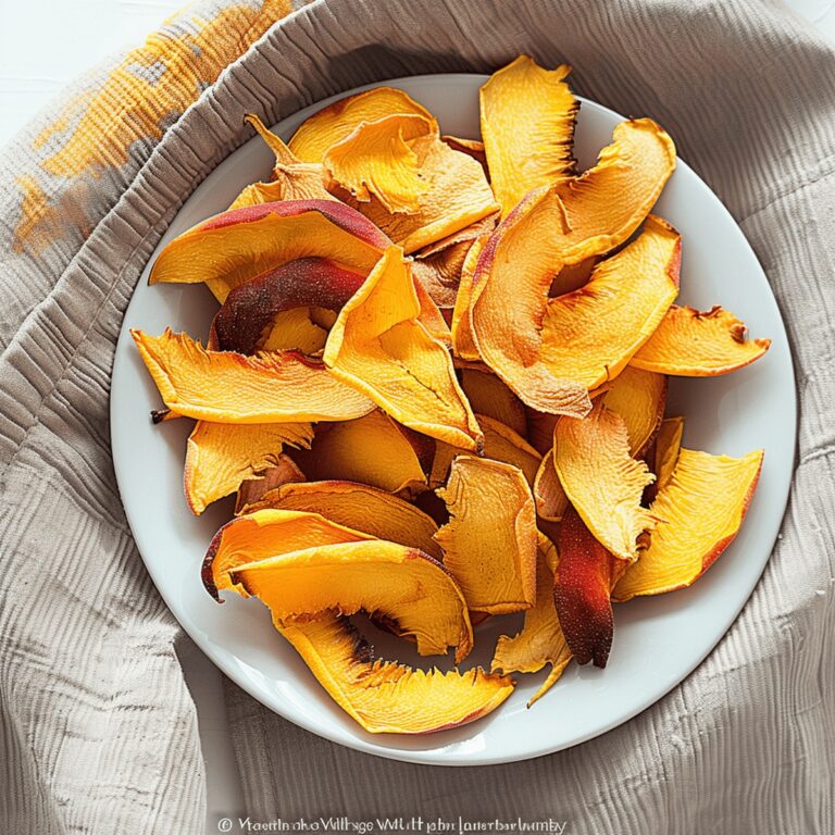 Crispy Dehydrated Peaches Recipe