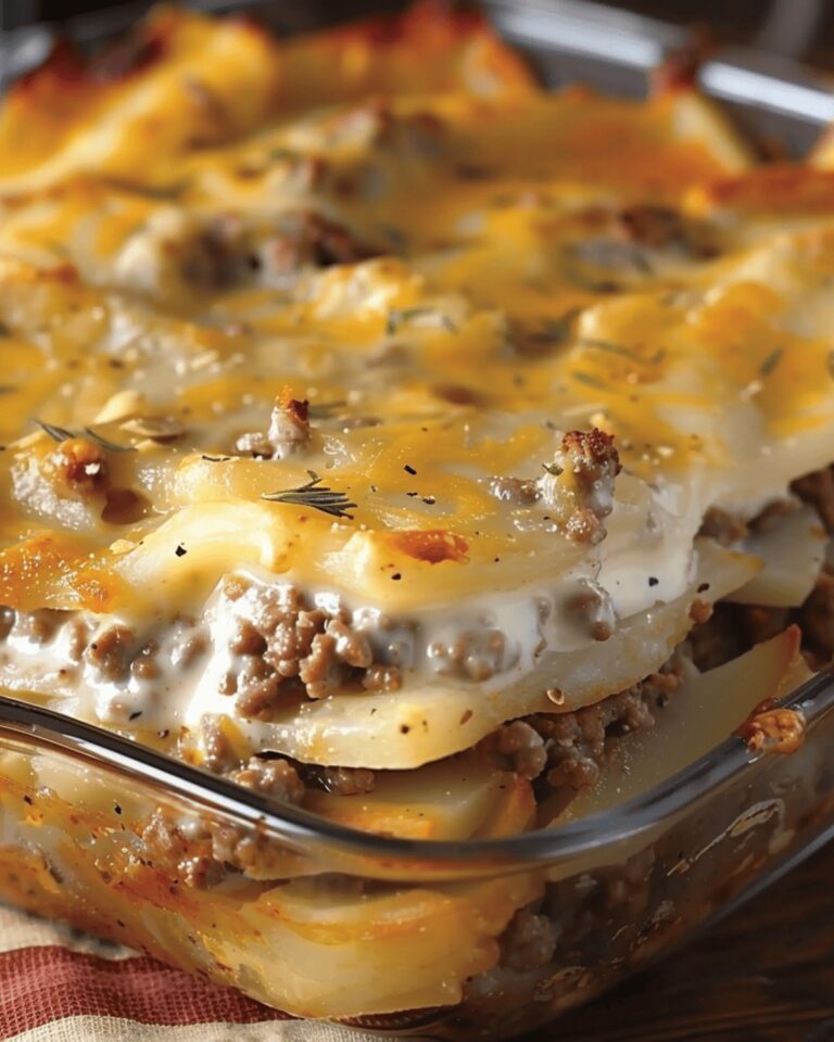 Hearty Potato And Meat Bake Recipe