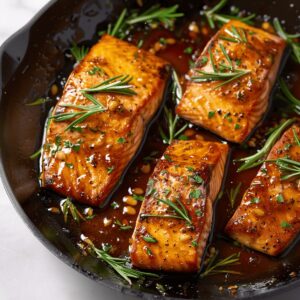 Honey Garlic Glazed Salmon Recipe