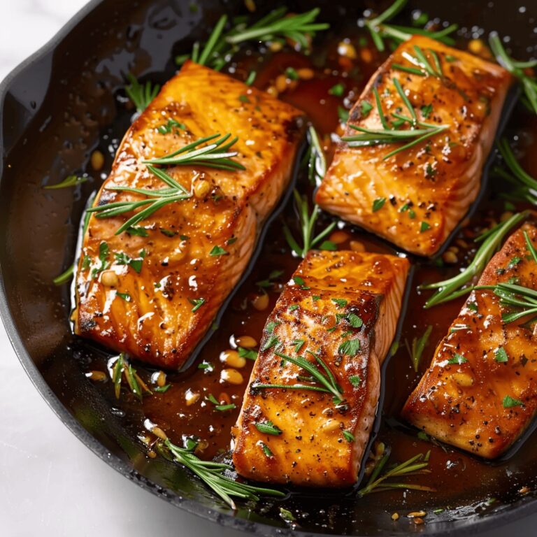 Honey Garlic Glazed Salmon Recipe