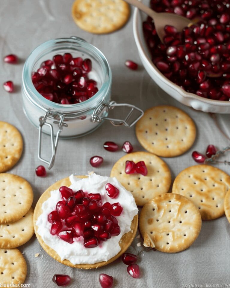 Silky Pomegranate Cream Cheese Recipe