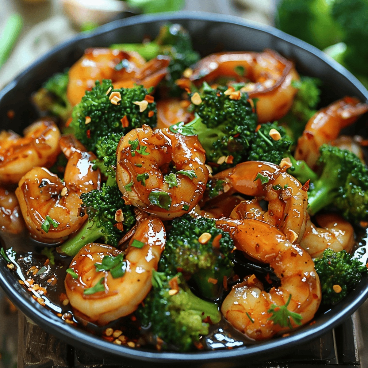 Shrimp And Broccoli Stir Fry In Garlic Sauce Recipe