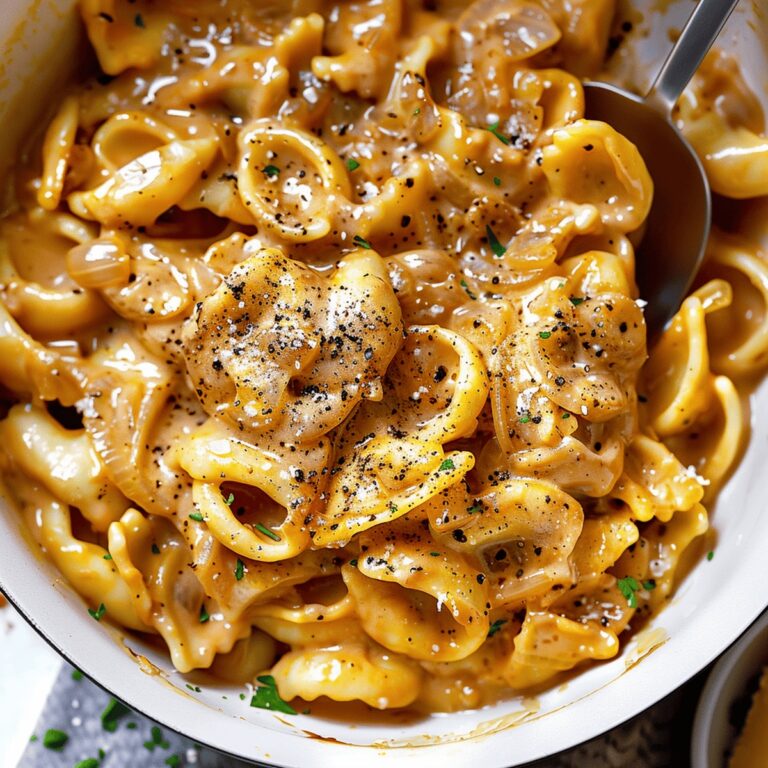 One Pot French Onion Pasta Recipe