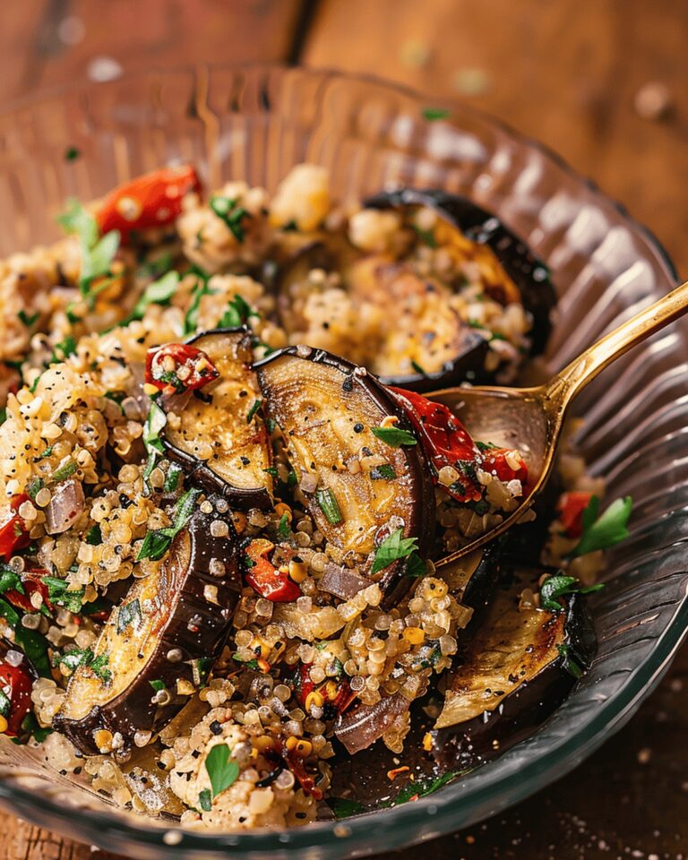 Smoky Roasted Eggplant Salad Recipe