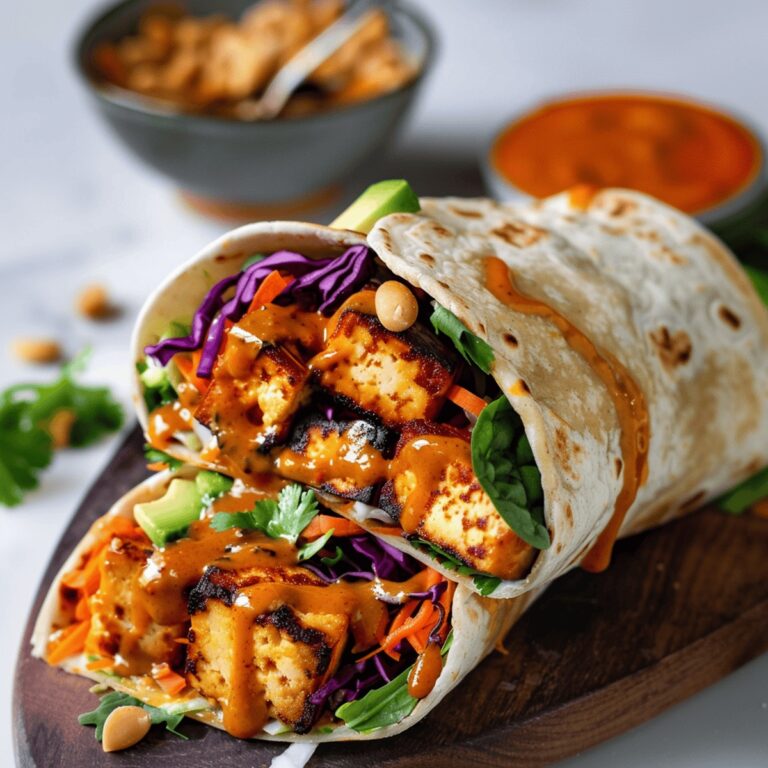 Thai Peanut Burritos Recipe