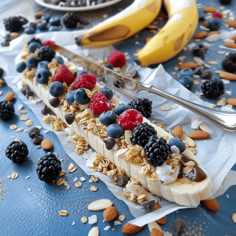 Banana Boats With Yogurt And Berries Recipe