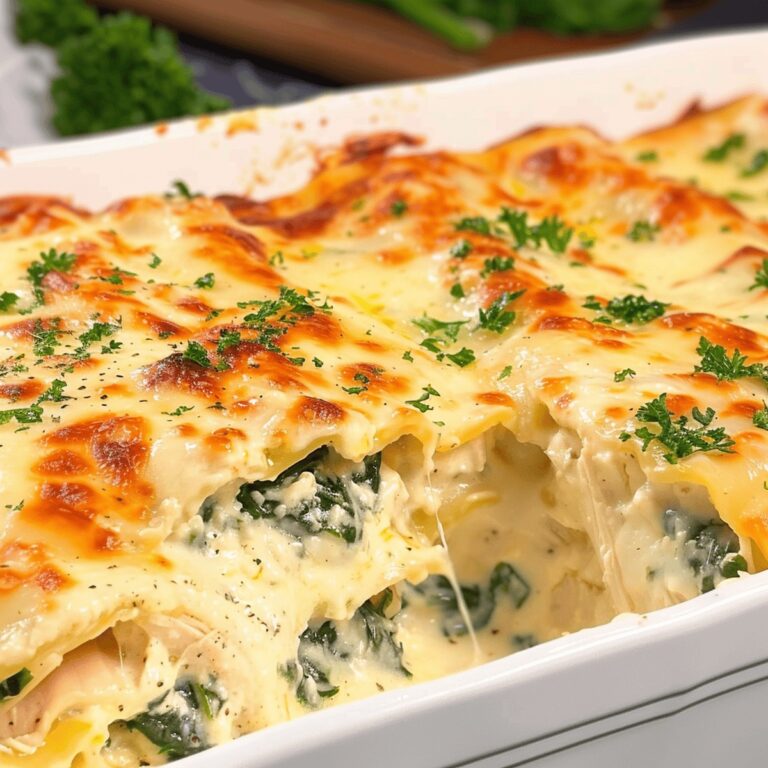 Cheesy Chicken Spinach And Artichoke Lasagna Recipe