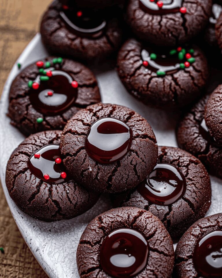 Velvety Chocolate Thumbprint Cookies Recipe