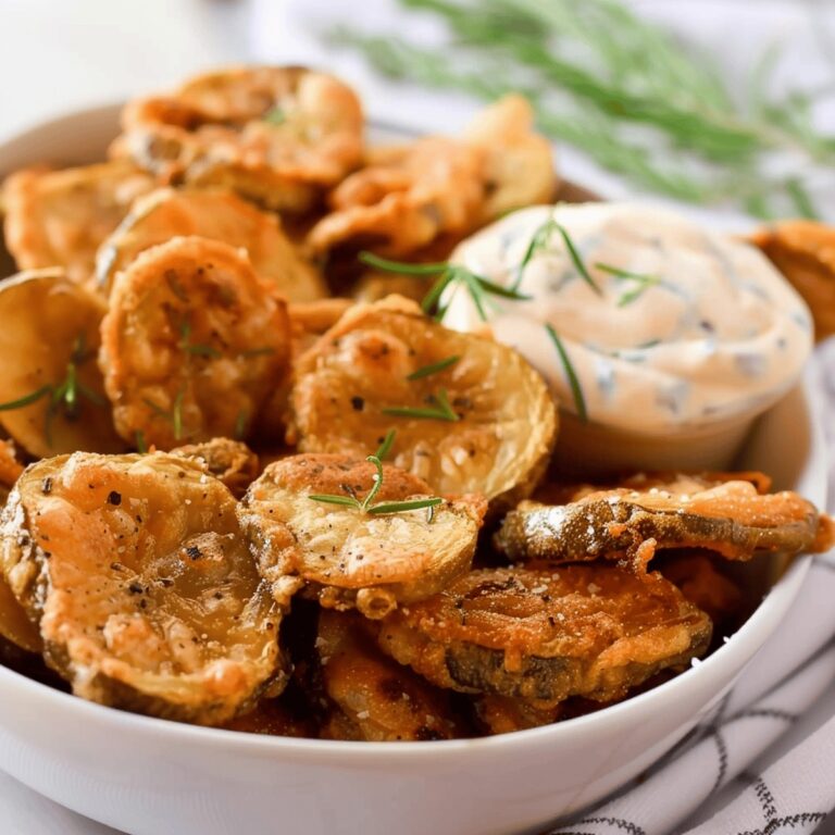 Cajun Fried Pickles With Garlic Blue Cheese Dip Recipe