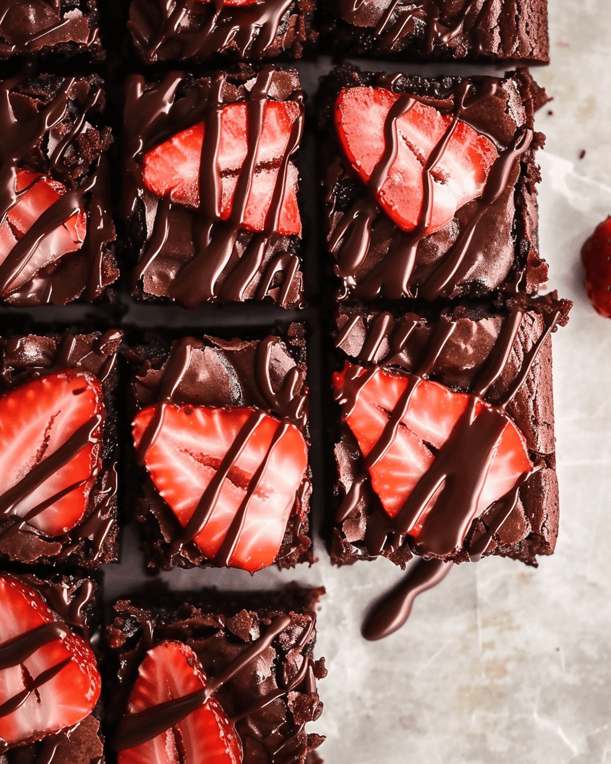 Sinful Chocolate Strawberry Brownies Recipe