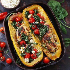 Hearty Spaghetti Squash Chicken Delight Recipe