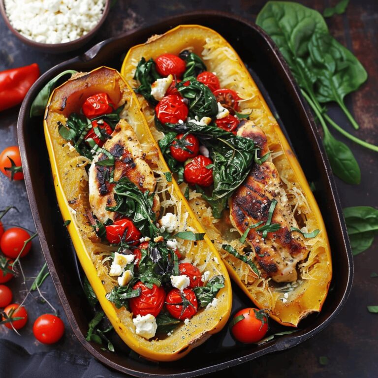 Hearty Spaghetti Squash Chicken Delight Recipe