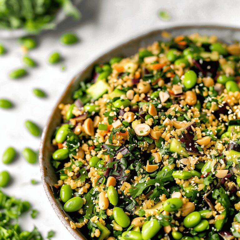 Vibrant Asian Edamame Peanut Crunch Salad Recipe