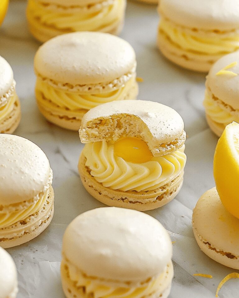 Bright Lemon Macarons Recipe