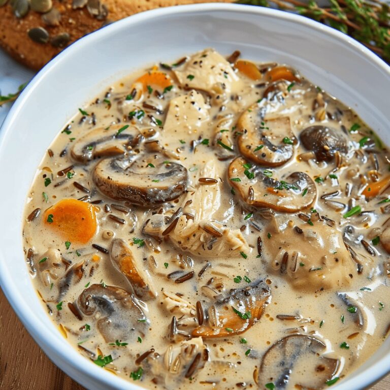 Creamy Mushroom Chicken And Wild Rice Soup Recipe