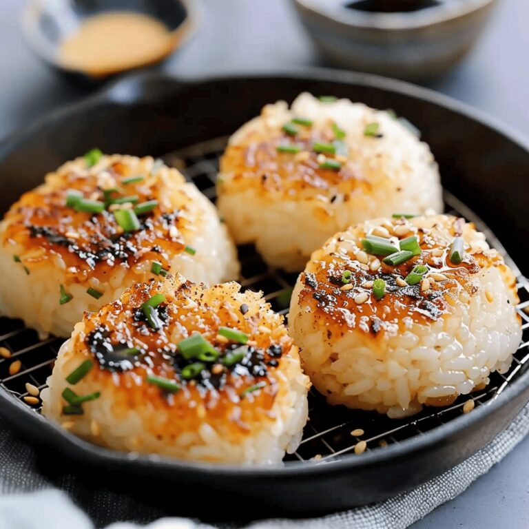 Miso Butter Grilled Rice Balls Recipe