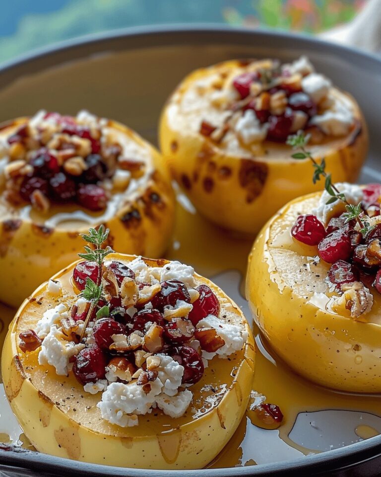 Baked Apples With Creamy Goat Cheese And Cranberry Delight Recipe