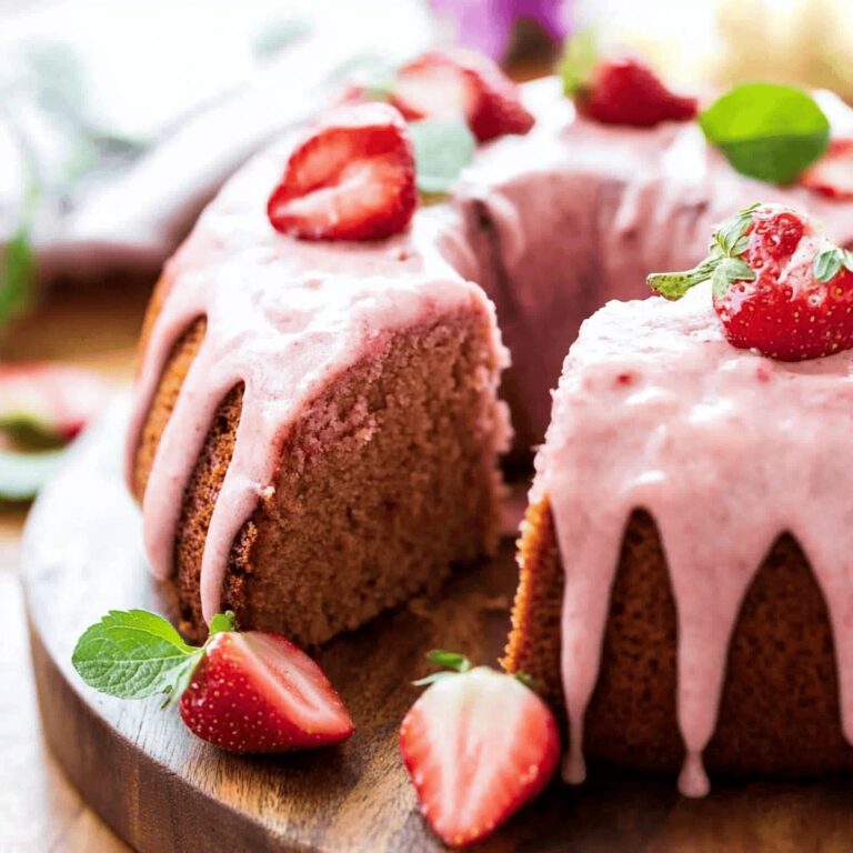 Luscious Strawberry Bundt Cake Recipe