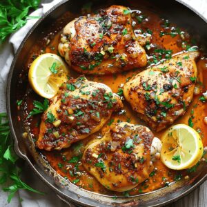 Cajun Chicken With Garlic Lemon Butter Sauce Recipe