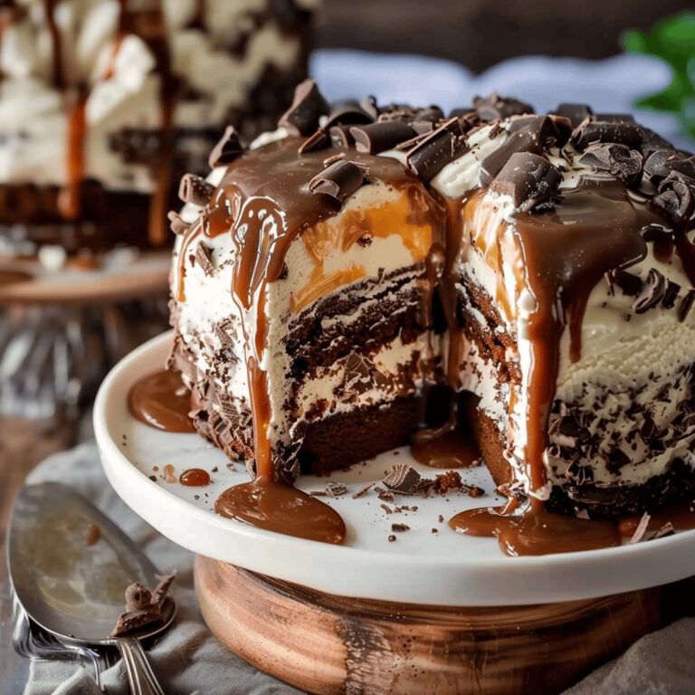 Chocolate Caramel Ice Cream Cake Recipe