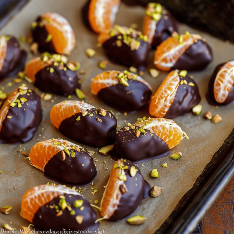 Chocolate Dipped Mandarin Slices Recipe