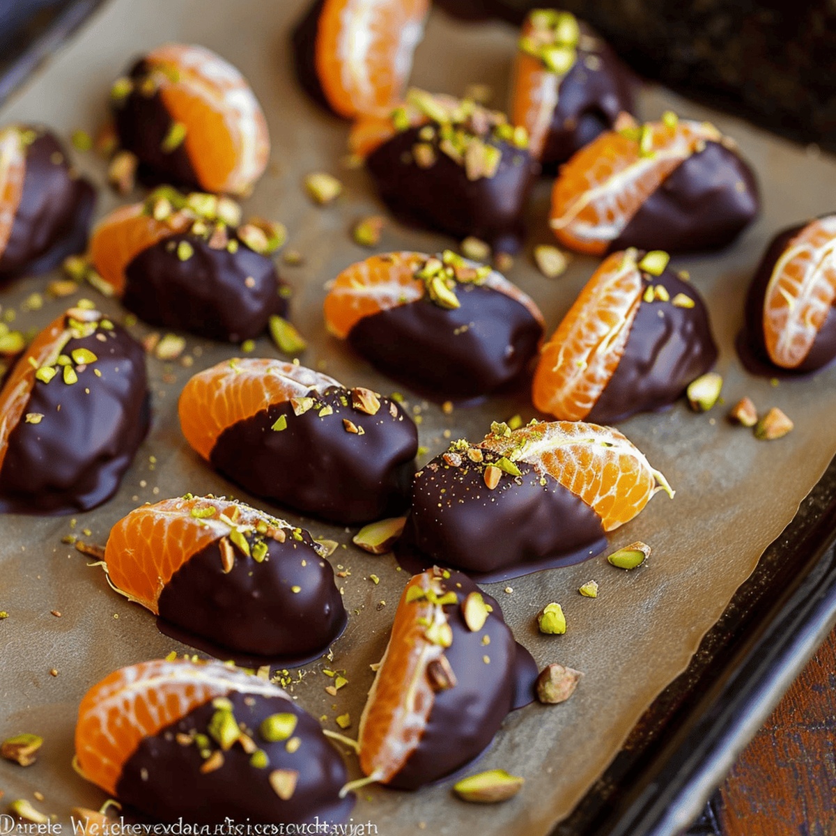 Chocolate Dipped Mandarin Slices Recipe