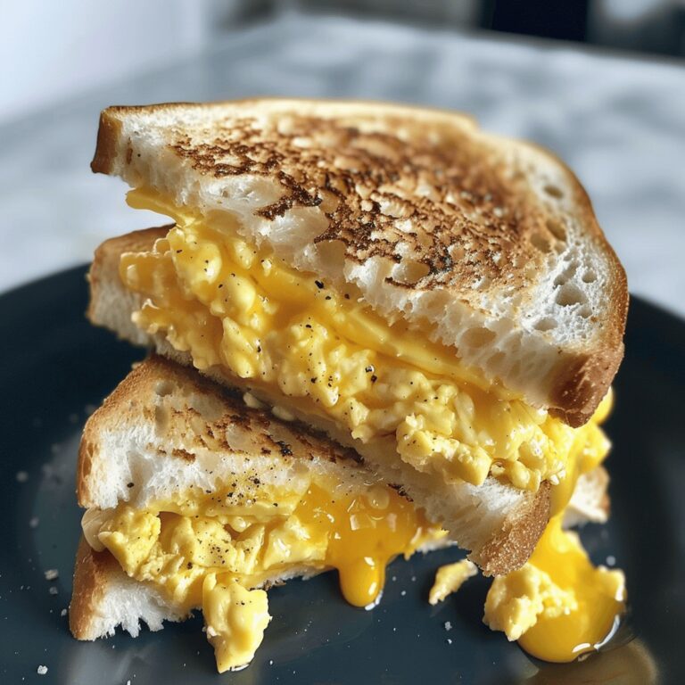 Cheesy Egg Melt Sandwich Recipe