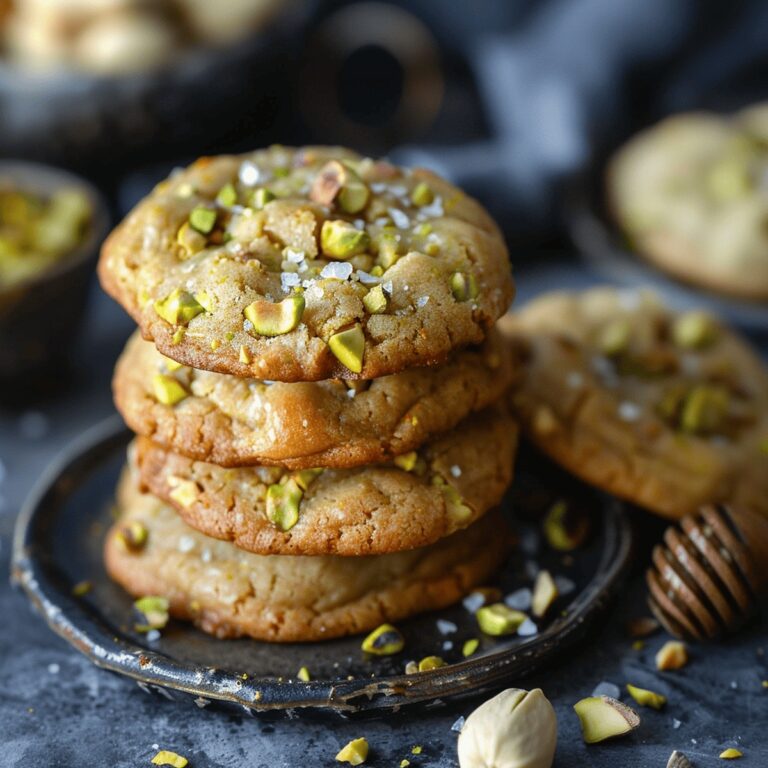 Salted Honey Pistachio Cookies Recipe