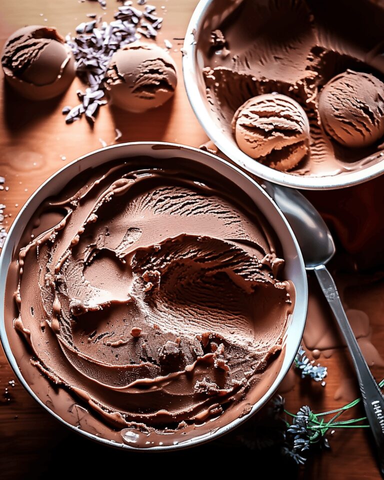 Silky Eggless Chocolate Ice Cream Recipe