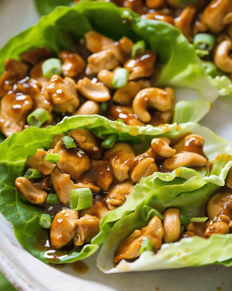 Crispy Cashew Chicken Lettuce Wraps Recipe
