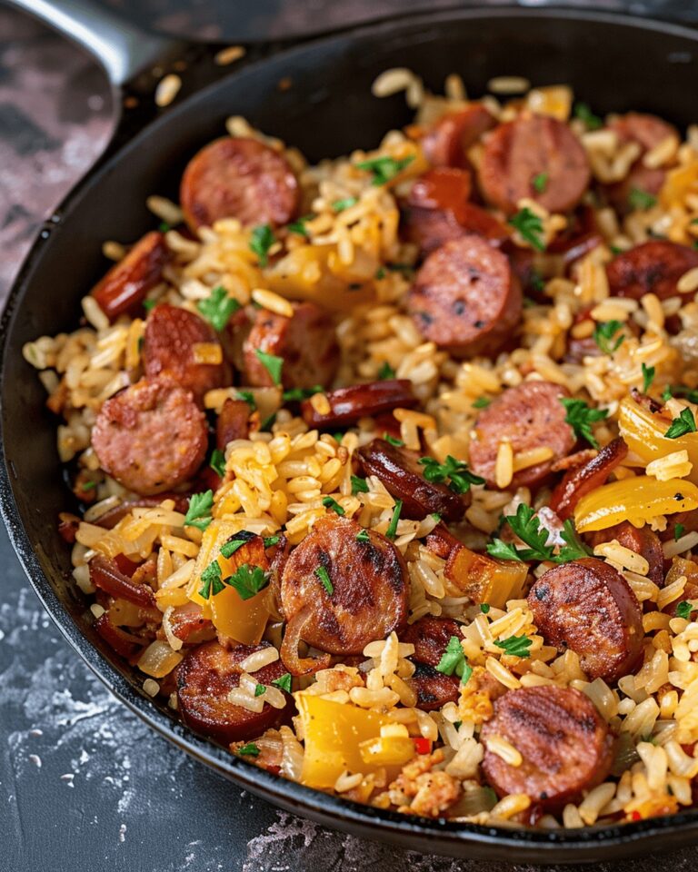 Hearty Sausage and Rice Skillet Recipe