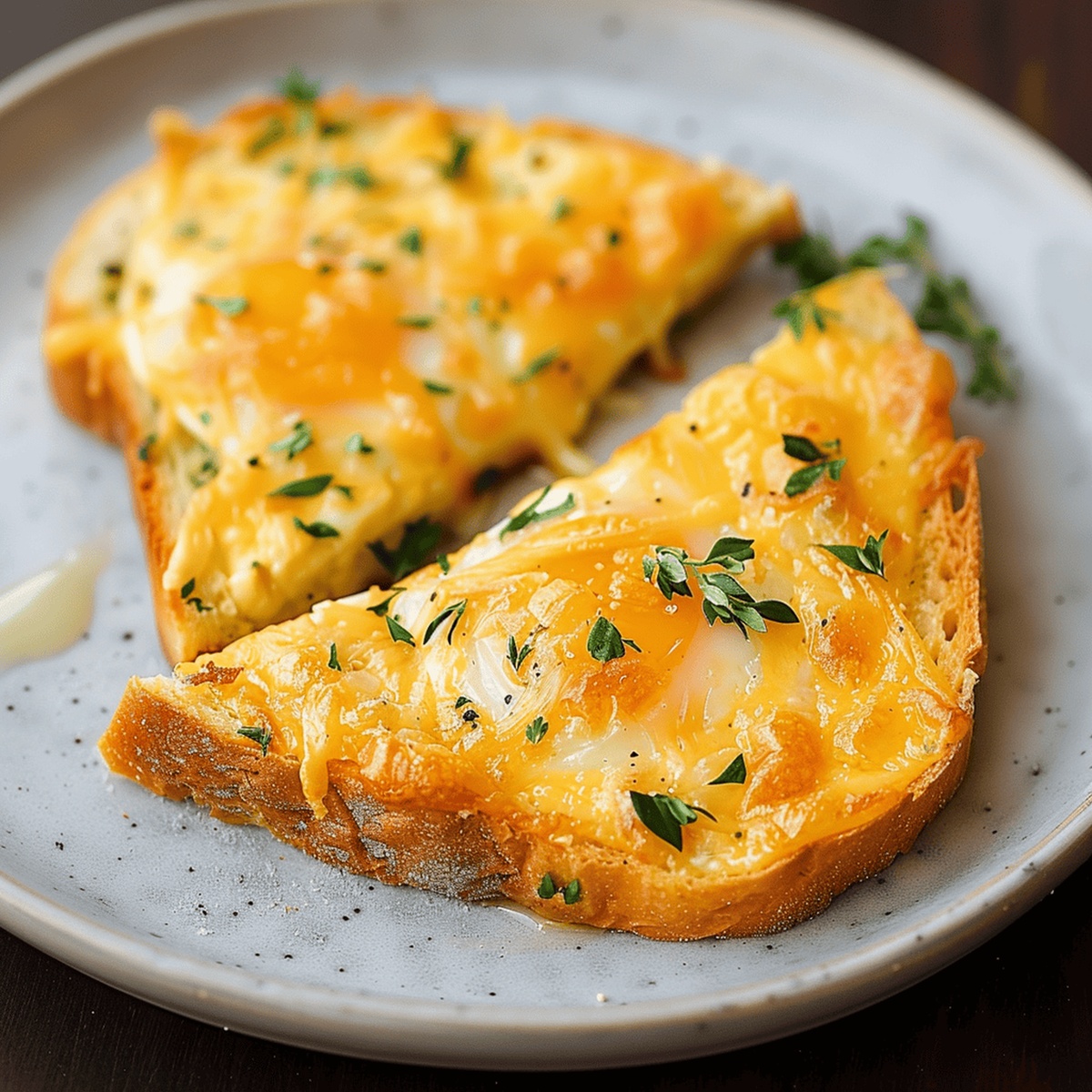 Egg And Cheese Toasts Recipe