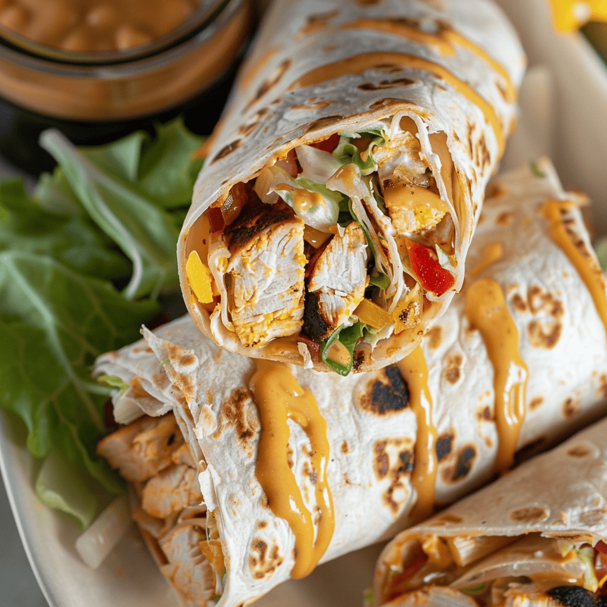 Chipotle Ranch Grilled Chicken Burrito Recipe