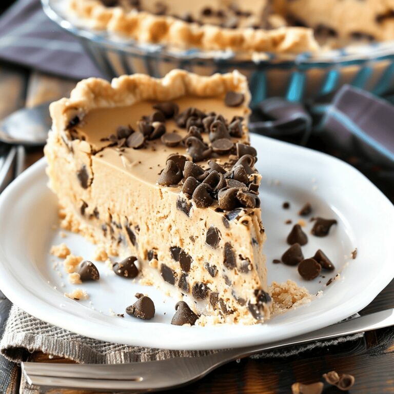Chocolate Chip Peanut Butter Pie Recipe