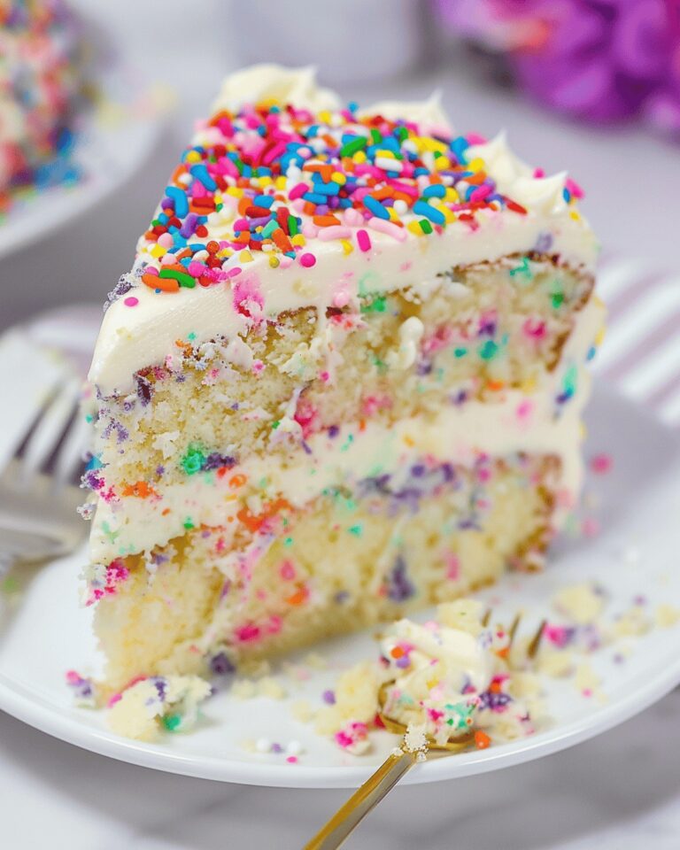 Colorful Funfetti Cheesecake Cake Recipe