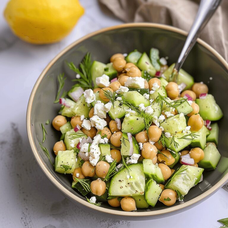 Chickpea Cucumber Feta Salad Recipe
