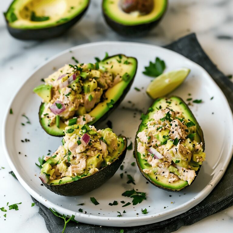 Tuna Stuffed Avocados Recipe