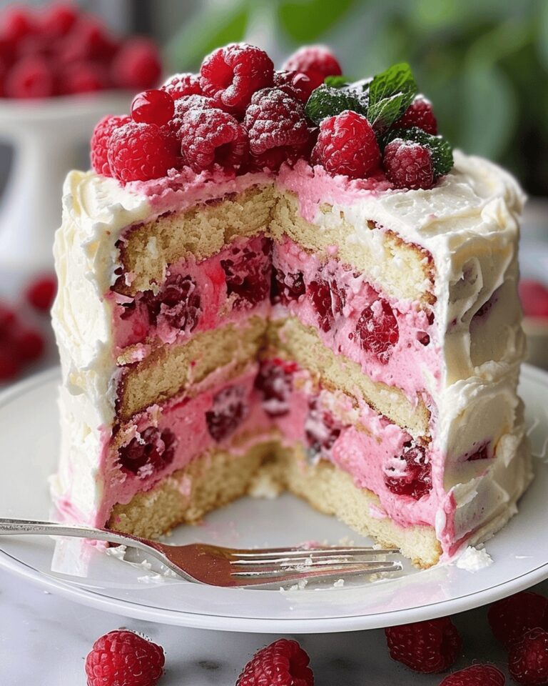 Heavenly Raspberry Cream Cake Recipe