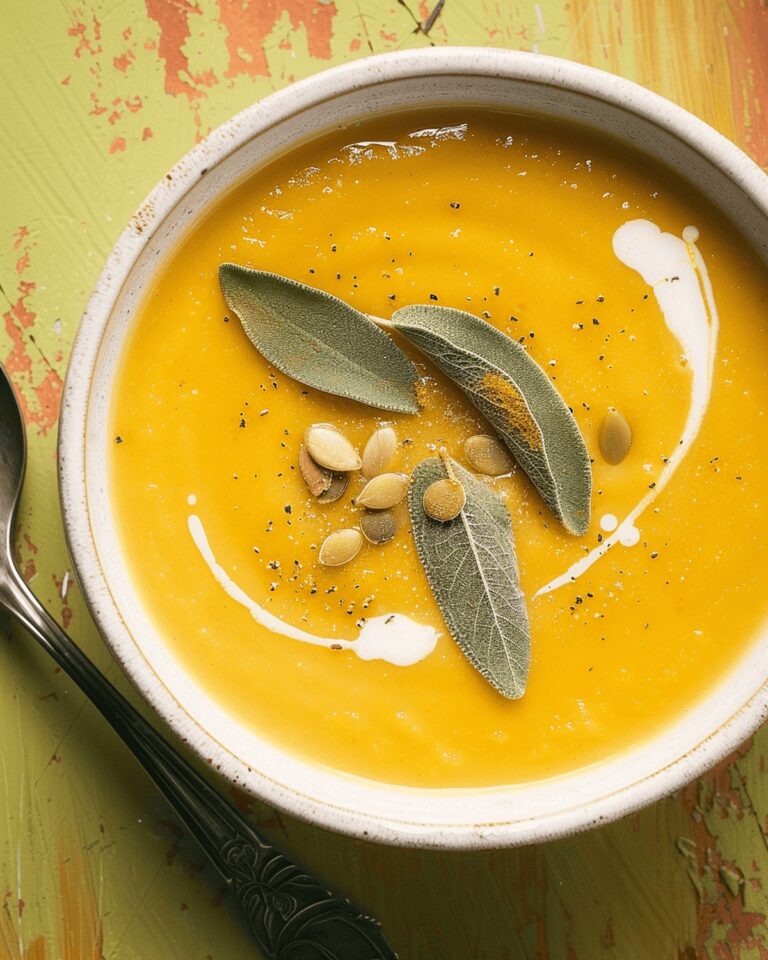 Velvety Butternut Squash Soup With Sage Recipe