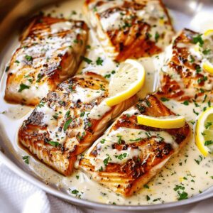 Mahi Mahi With Lemon Garlic Cream Sauce Recipe