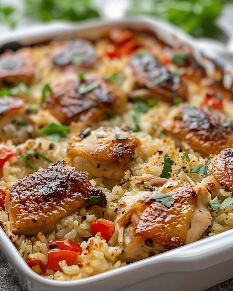 Hearty Italian Chicken Rice Casserole Recipe