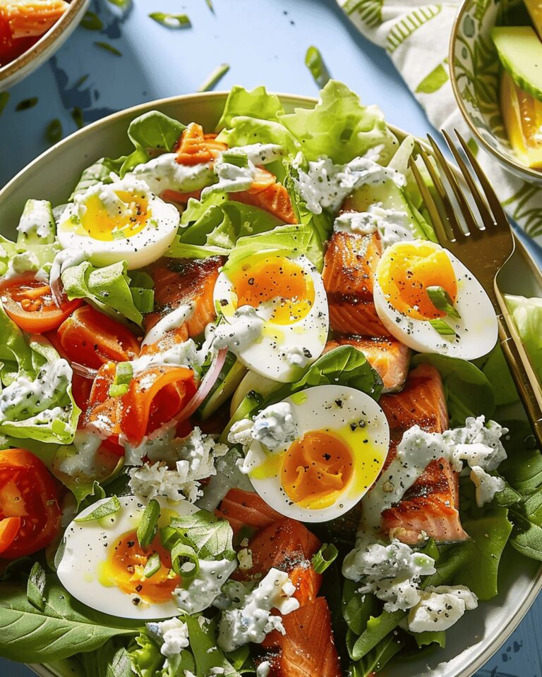 Fresh Salmon Cobb Salad Recipe