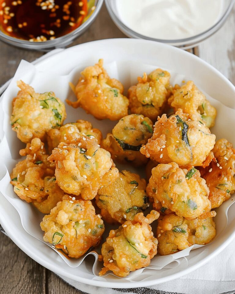Crispy Cucumber Blossom Fritters With Zesty Dipping Sauce Recipe