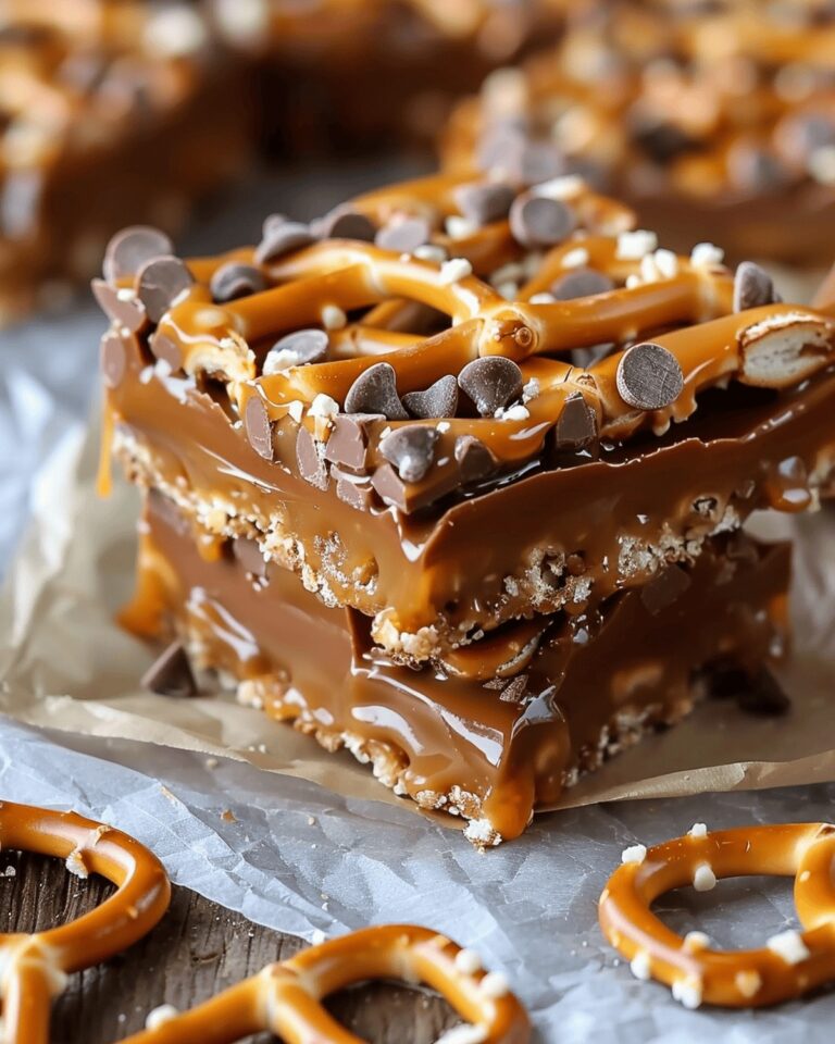Caramel Pretzel Delight Bars Recipe