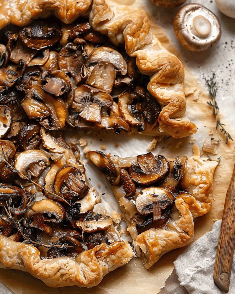 Rustic Vegetarian Mushroom Galette Recipe