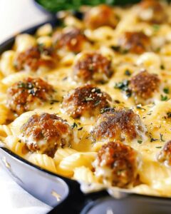 Hearty Meatball Macaroni And Cheese Recipe